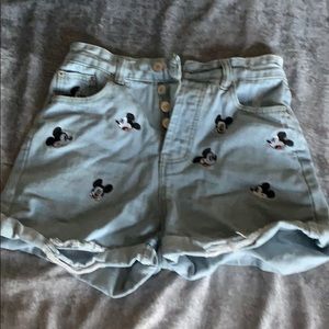 Denim shorts